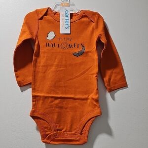My First Halloween" Baby Bodysuit‎ Size 9 Months New